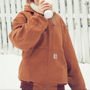 Original Carhartt  jacket with hood.
